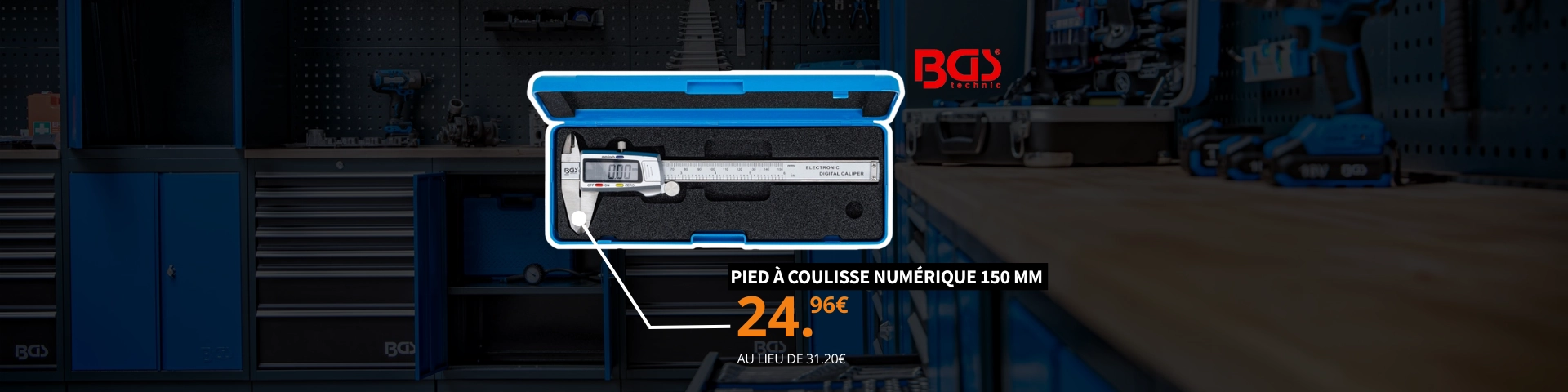 BGS- Pied à coulisse numérique 150 mm