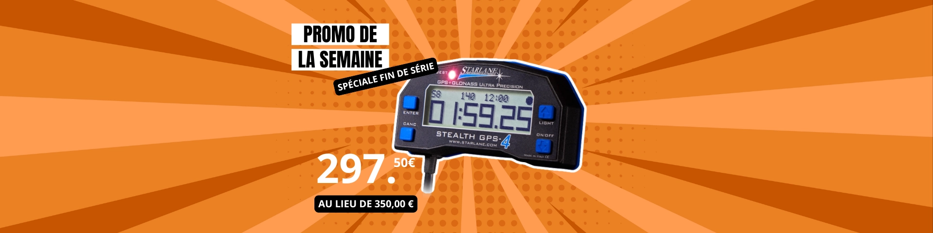 Chronomètre GPS Starlane GPS4 Lite IP