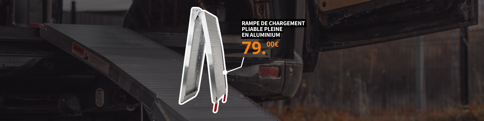 Rampe pliable pleine