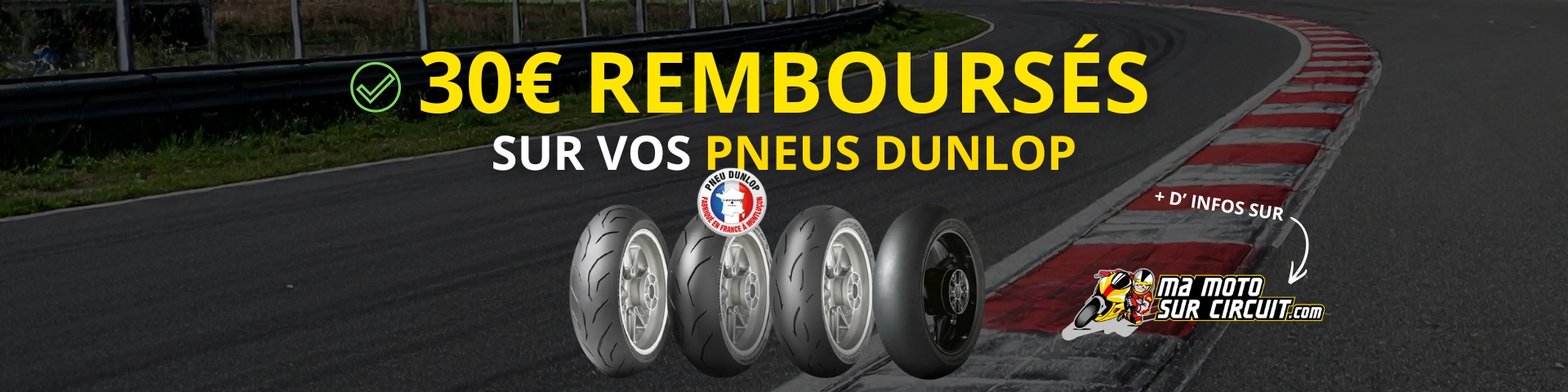 <p>30&euro; offert pneu dunlop</p>
