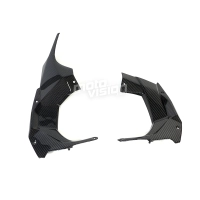 Caches sur cockpit carbone vernis kawasaki h2 2015-2017