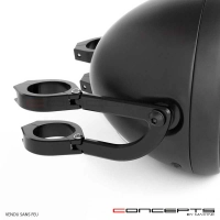 Support de phare rogue noir pour fourche de 32 à 59 mm