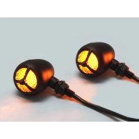 Paire de clignotants hélices noire