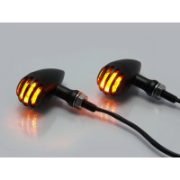 Paire de clignotants "bird cage" noire