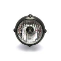 Phare avant universel halogène 17cm alu noir mat