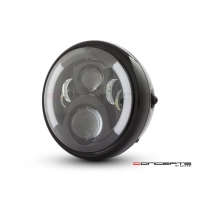 Phare avant universel avec clignotants intégrés 19cm