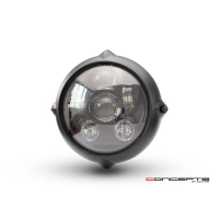 Phare avant universel vintage noir led 18cm