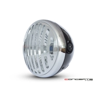 Phare avant universel noir 'prison bar' 11,5cm