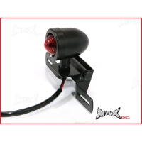 Feu arrière 'beehive' noir avec support de plaque