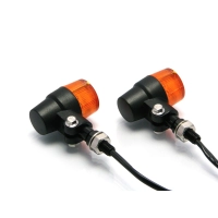 Paire de clignotants avant retro classique noire