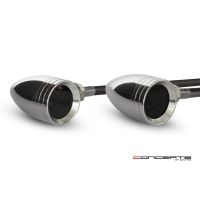 Paire de clignotants verra chrome