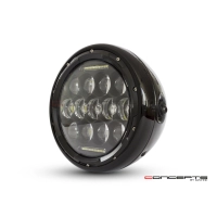 Phare avant universel noir 19cm