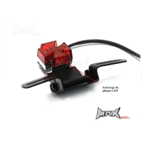 Feu arrière cafe racer croix maltese noir