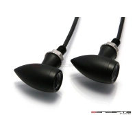 Paire de clignotants chubby noire mat