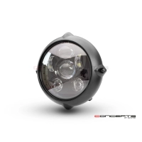 Phare avant universel vintage noir led 18cm