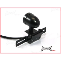 Feu arrière 'beehive' noir avec support de plaque