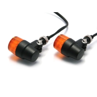 Paire de clignotants arrière retro classique noire