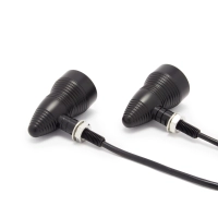 Paire de clignotants rétro 2 noire mat