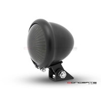 Mini feu arrière 7,6 cm noir, noir et chrome ou chrome