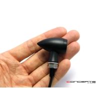 Paire de clignotants chubby noire mat