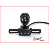 Feu arrière 'beehive' noir avec support de plaque