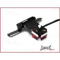 Feu arrière cafe racer croix maltese noir