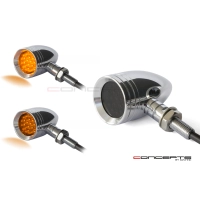 Paire de clignotants verra chrome