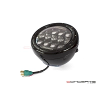 Phare avant universel noir 19cm