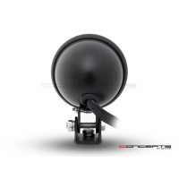 Mini feu arrière 7,6 cm noir, noir et chrome ou chrome