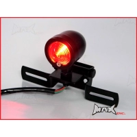 Feu arrière 'beehive' noir avec support de plaque