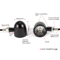 Paire de clignotants universels