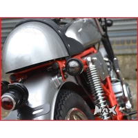 Paire de clignotants avant universels classic bullet métal noire