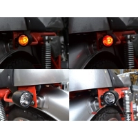 Paire de clignotants 3 fonctions noire