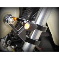 Paire de clignotants chubby noire mat