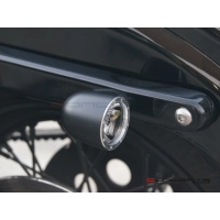 Paire de clignotants arrière 3 fonctions noire et alu