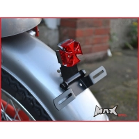 Feu arrière cafe racer croix maltese noir