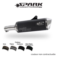 Echappement spark honda nc700 s/x pioneer integra nc750x 2012-2017 modèle force / titane