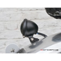 Mini feu arrière 7,6 cm noir, noir et chrome ou chrome