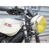 Paire de clignotants chubby noire mat et laiton