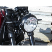 Phare avant universel halogène 17cm alu noir mat