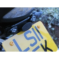 Paire de marqueur lumineux noir oval