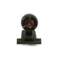 Mini feu arrière hélice noir