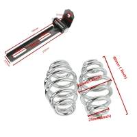 Selle pilote custom avec ressort pour harley sportster bobber