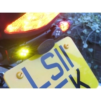 Paire de marqueur lumineux noir oval