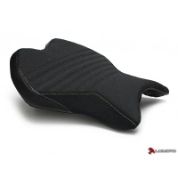 Couvre selle race pilote luimoto yamaha r6 (17-18) coutures vertes