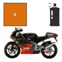 Peinture en spray aprilia orange rs 125 2005-2008