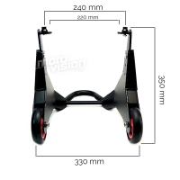 Béquille avant aluminium universelle prise sous fourreaux de fourche