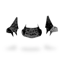 Lot de 3 caches sur entrée d'air et flancs carbone yamaha r1 2015-...