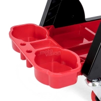 Tabouret de travail mobile avec plateau de rangement