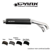 Echappement spark ducati 748 /sp/street 916 998 monster 900 1995-2003 modèle oval / finition titane / la paire